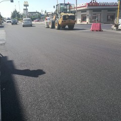 Lavori di rifacimento stradale in via Giovanni Bovio