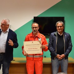 Consegna degli attestati di gratitudine agli Operatori emergenza radio Bisceglie