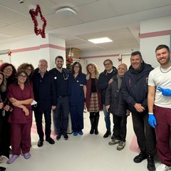 Il sindaco Angarano in visita all'Ospedale di Bisceglie