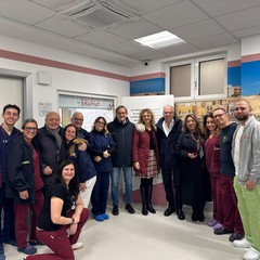 Il sindaco Angarano in visita all'Ospedale di Bisceglie