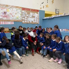 La maschera di Don Pancrazio Cucuzziello tra i banchi dell'istituto San Giovanni Bosco di Bisceglie