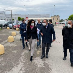 Sopralluogo di Francesco La Notte all'ospedale di Bisceglie