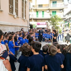 Il sindaco Angarano alla scuola De Amicis