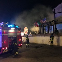 Incendio in una pizzeria