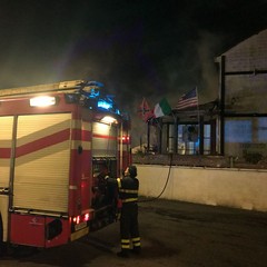 Incendio in una pizzeria