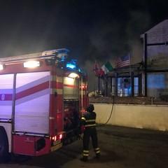 Incendio in una pizzeria