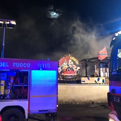 Incendio in una pizzeria