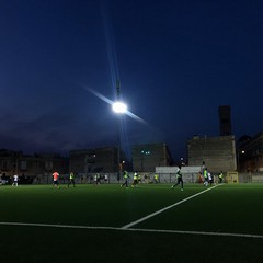 Partita di calcio contro il razzismo organizzata da Bisceglie illuminata