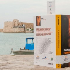 Cinque libri giganti sul porto di Trani per il premio "Fondazione Megamark-Incontri di dialoghi"