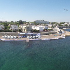 Rendering del progetto per una spiaggia libera con servizi a Bisceglie