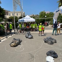 Giro d'Italia plogging a Bisceglie