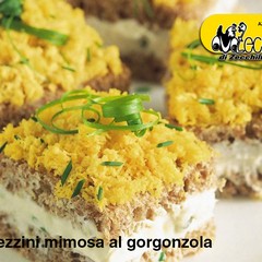 tramezzini mimosa con salsa di formaggio ricetta x