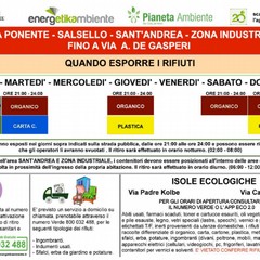 Nuovi calendari per il conferimento dei rifiuti a Bisceglie