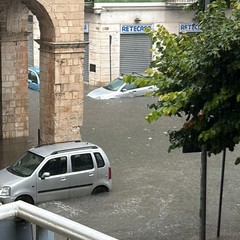 Strada allagata in zona Misericordia Vecchia