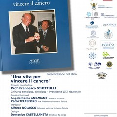 Francesco Schittulli presente a Bisceglie il libro "Una vita per vincere il cancro"