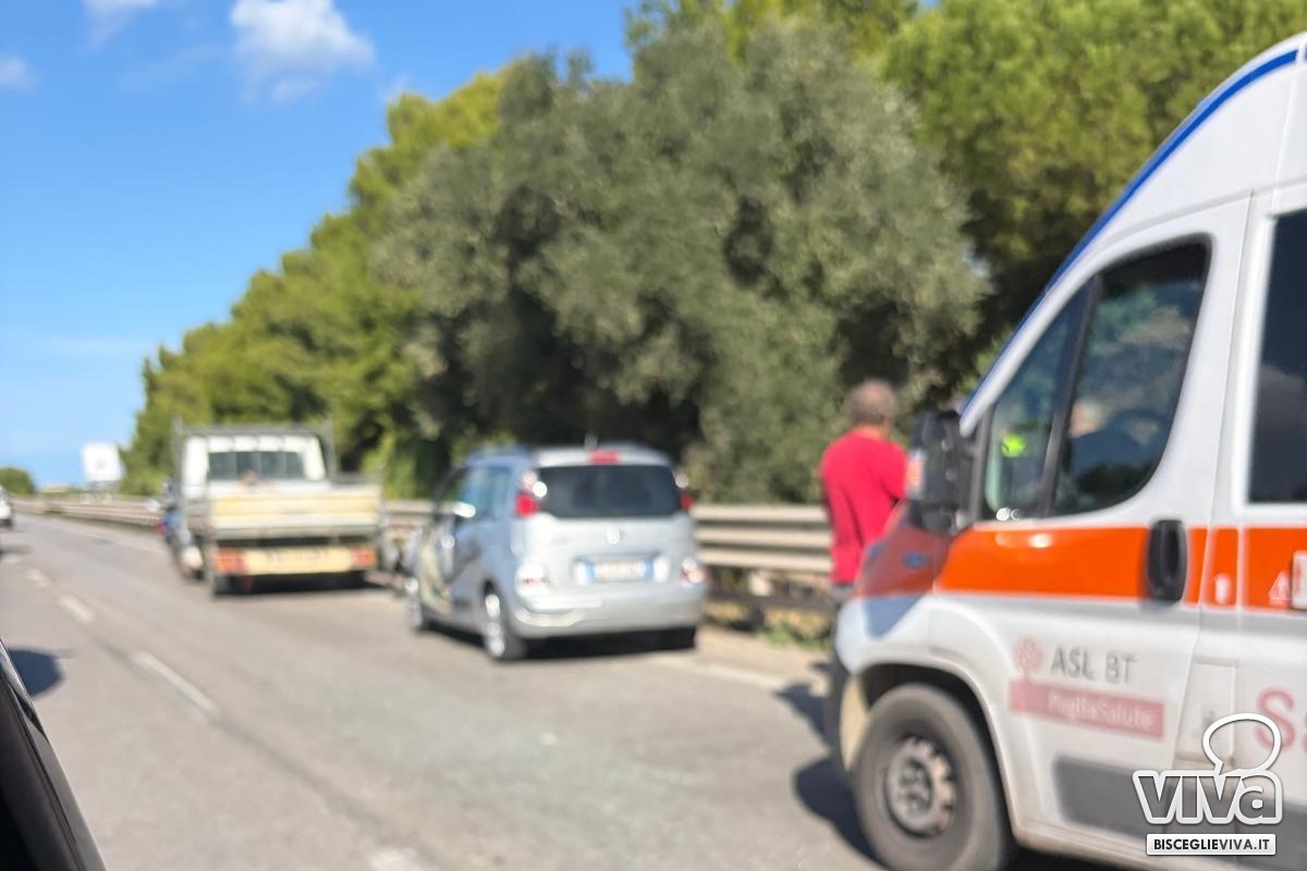 Incidente sulla 16 bis in territorio di Bisceglie