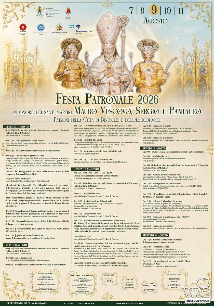 Programma Festa Patronale Santi Martiri 2026