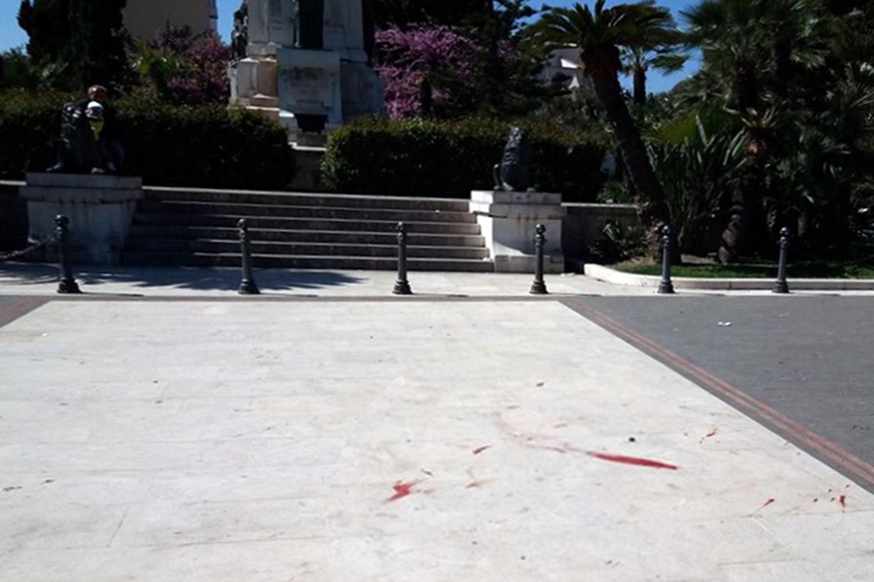 Piazza Vittorio Emanuele dopo la Passione vivente