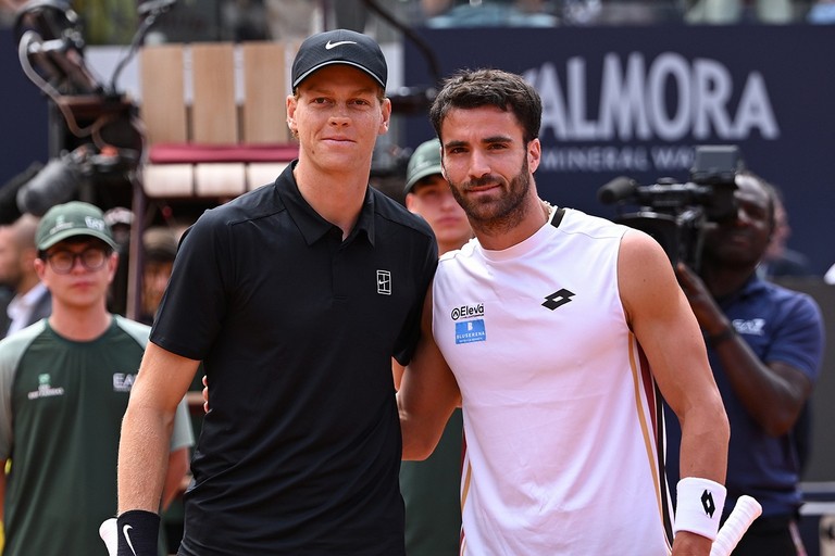 Jannik Sinner e Andrea Pellegrino. <span>Foto FITP</span>