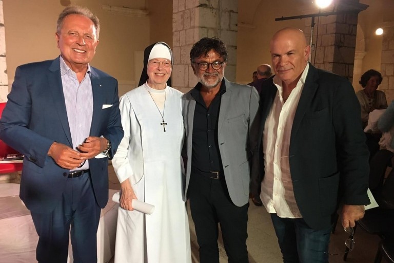 Paolo Telesforo, suor Annateresa Valentini, Marcello Veneziani e Alfredo Nolasco