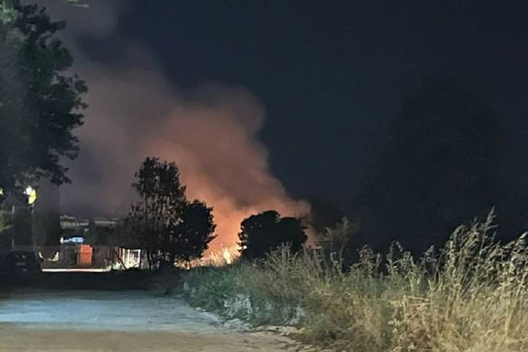 Incendi in zona Sant'Andrea
