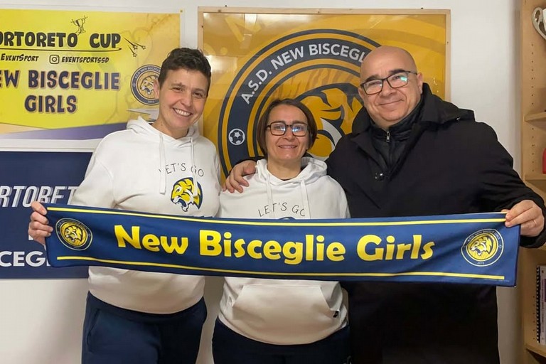 New Bisceglie Girls: da sinistra a destra Giusy Soldano, Gina Martino e Nico Ventura