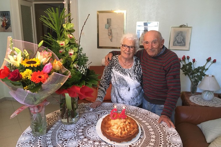 Coppia biscegliese festeggia 64 anni di matrimonio