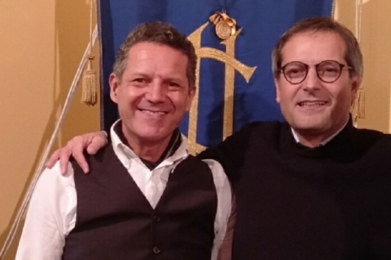 Nicola Losapio con Angelantonio Angarano