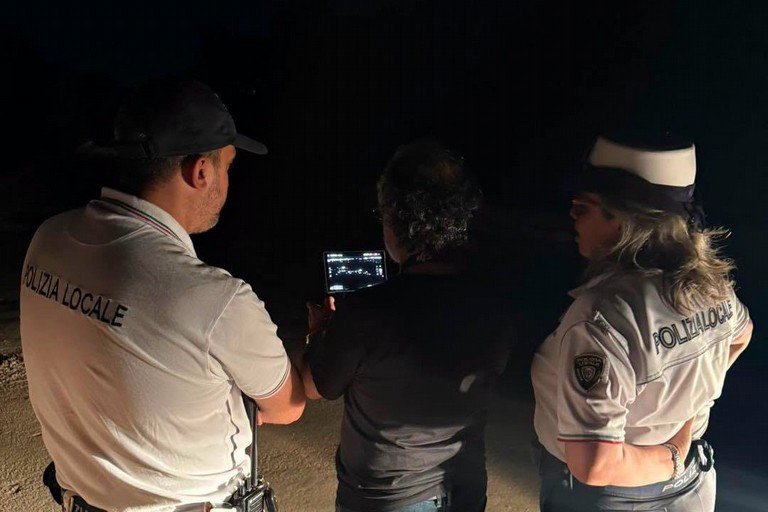 Controlli con droni nell'agro biscegliese
