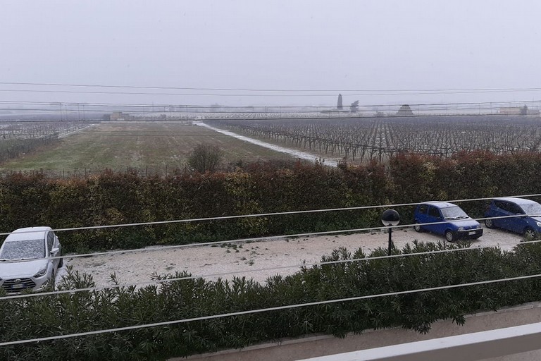 Leggera nevicata a Bisceglie