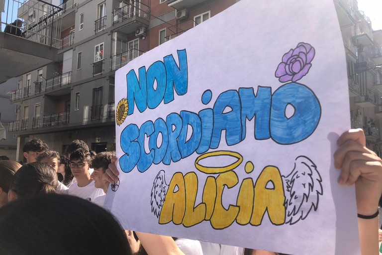 Corteo studenti per Alicia Amoruso