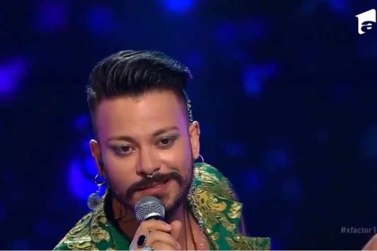 L'esibizione del biscegliese Andiel nel corso di X Factor Romania