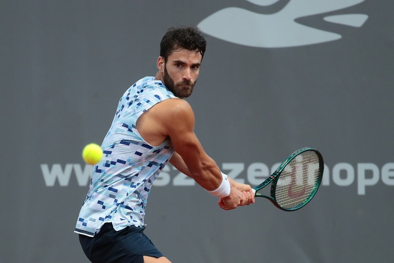 Andrea Pellegrino in campo a Stettino