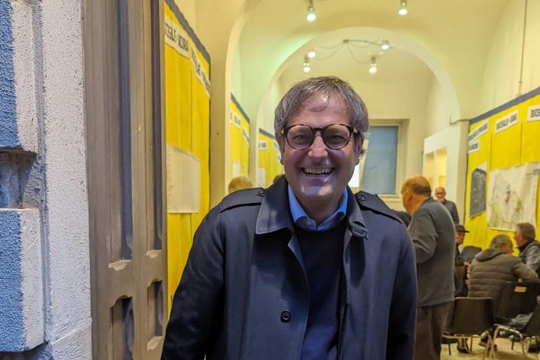 Angelantonio Angarano nel corso dello spoglio delle schede