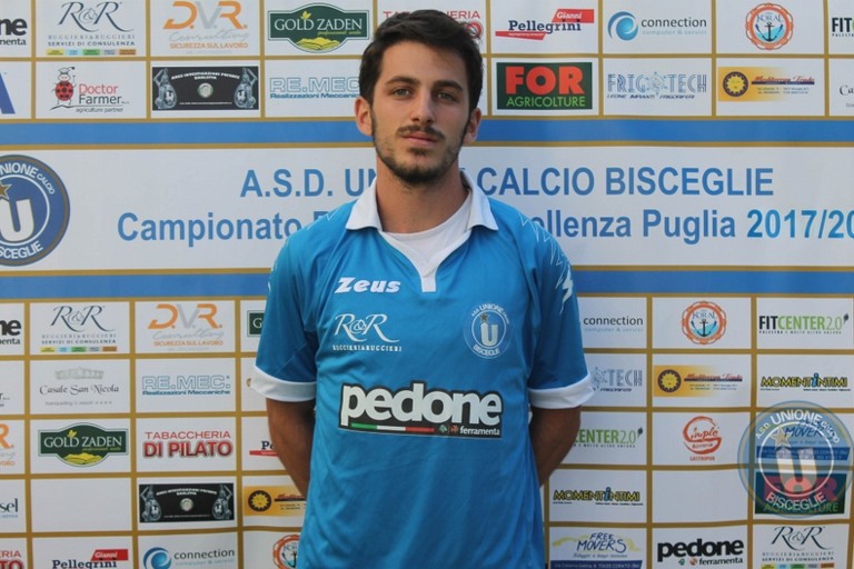 Antonio Liberio nuovo innesto per l'Unione Calcio Bisceglie. <span>Foto Unione Calcio Bisceglie</span>