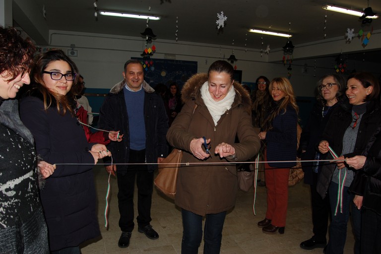 L'assessore Vittoria Sasso inaugura l'atelier ludico-motorio