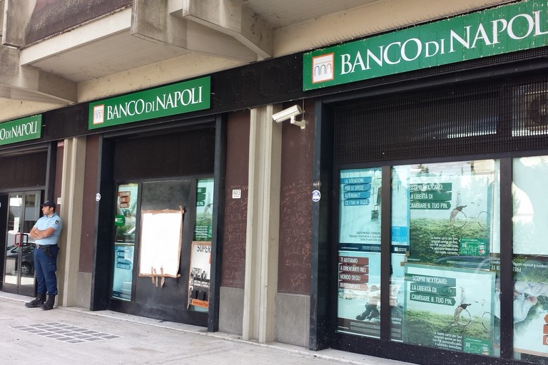 Una filiale del Banco di Napoli