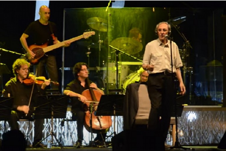 Franco Battiato in concerto all'Arena del mare di Bisceglie