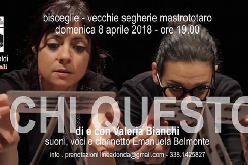 Valeria Bianchi e Emanuela Belmonte, domenica 8 aprile presso le Vecchie Segherie