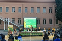 Le animatrici Pucci, Cerri e Guidi a Bisceglie per la conclusione del progetto "La camera verde". Foto