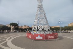 Arriva il Natale in città, installato l'albero di luci in Piazza Vittorio Emanuele