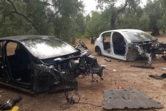 Ritrovate le carcasse di altre due auto nell'agro di Terlizzi: una era stata rubata a Bisceglie