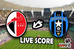 Bari-Bisceglie 2-1, il live score