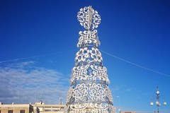 Angarano: «Ecco l'albero di Natale in piazza Vittorio Emanuele II». Foto