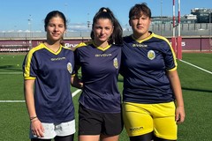 Tre giovani rugbiste al raduno Nazionale Under 18