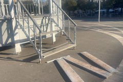 Divelta la Cassa Armonica in piazza Vittorio Emanuele II