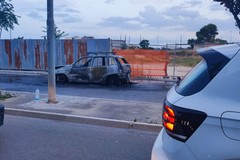 Auto in fiamme: intervento dei vigili del fuoco