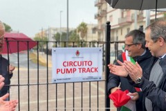 Bisceglie, Francesco Moser inaugura la pista di pump track