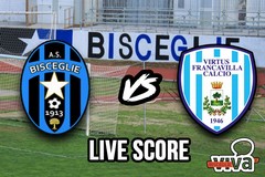 Bisceglie-Virtus Francavilla 1-0, il live score