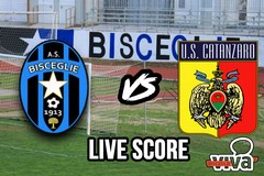 Bisceglie-Catanzaro 1-3, il live score